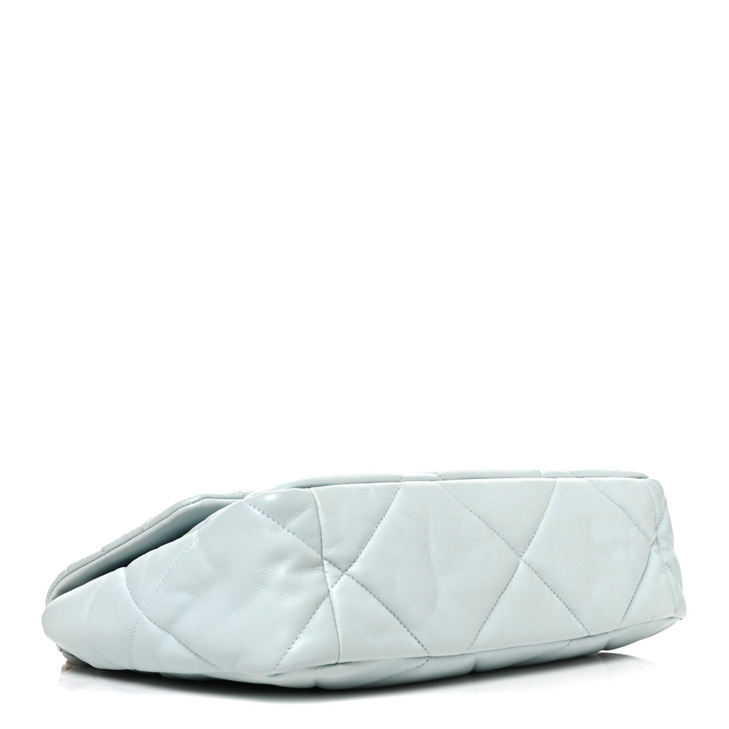 Chanel Lambskin Quilted Large Chanel 19 Flap Light Blue 4 of 11