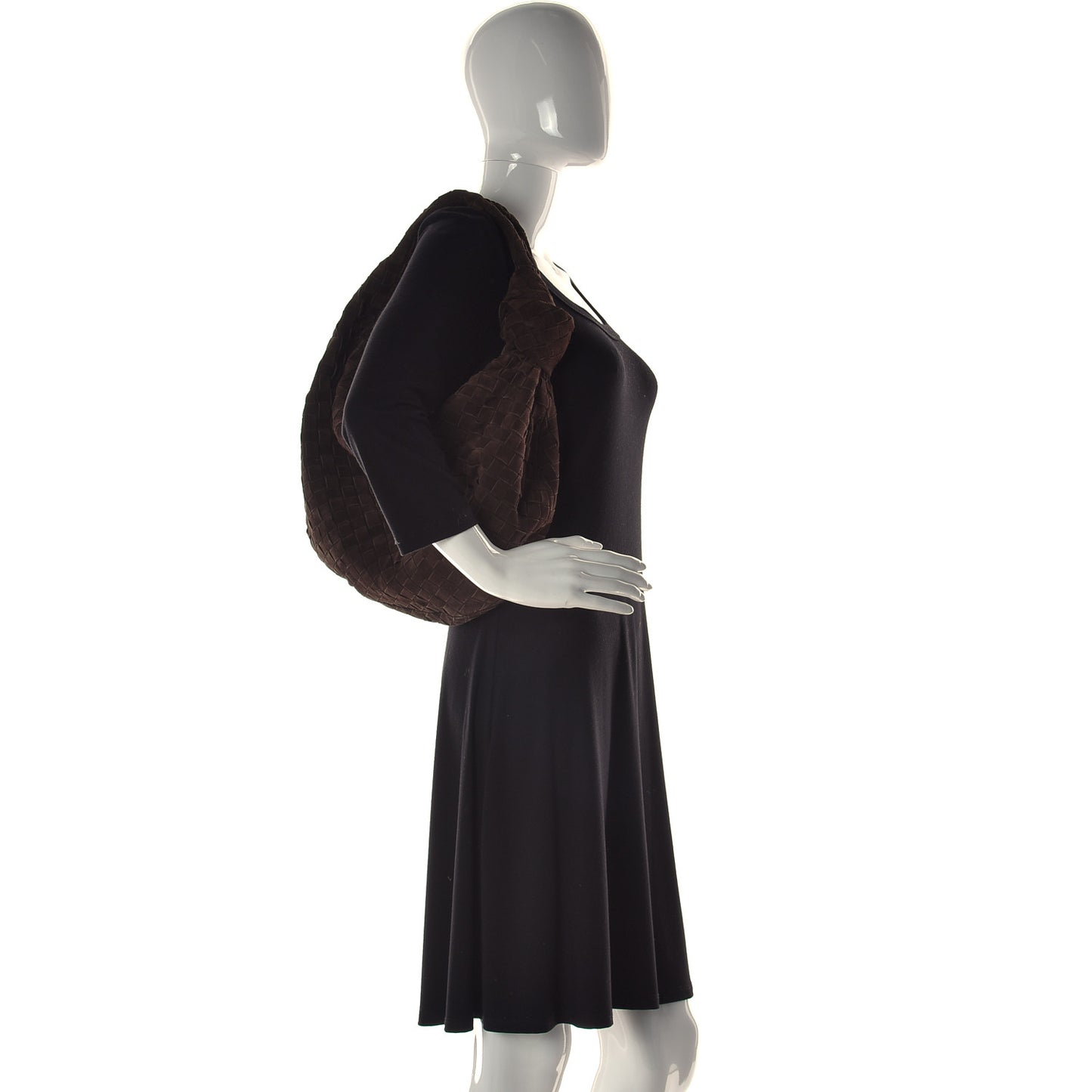 Suede Intrecciato Medium Jodie Fondant