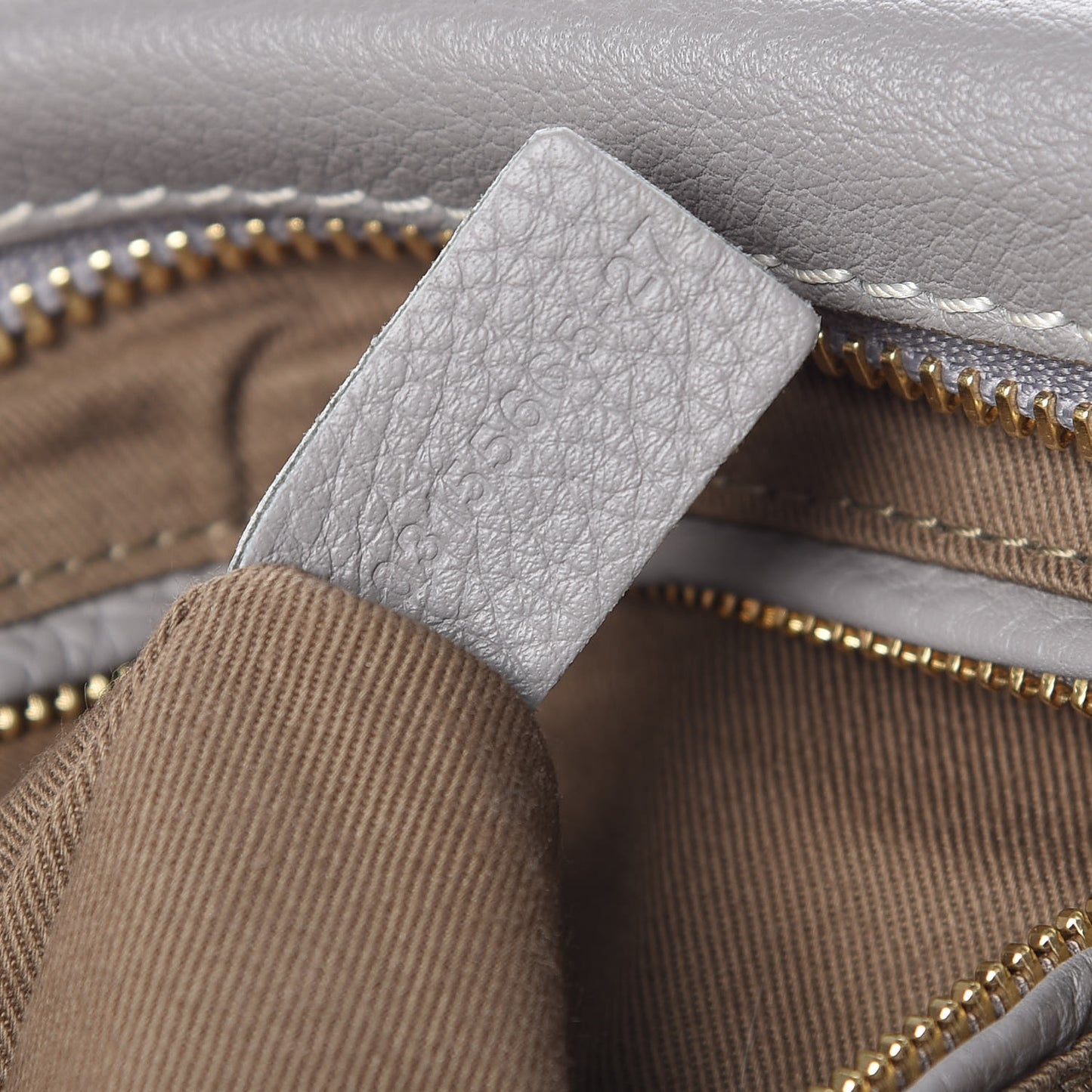 Calfskin Medium Marcie Satchel Cashmere Grey