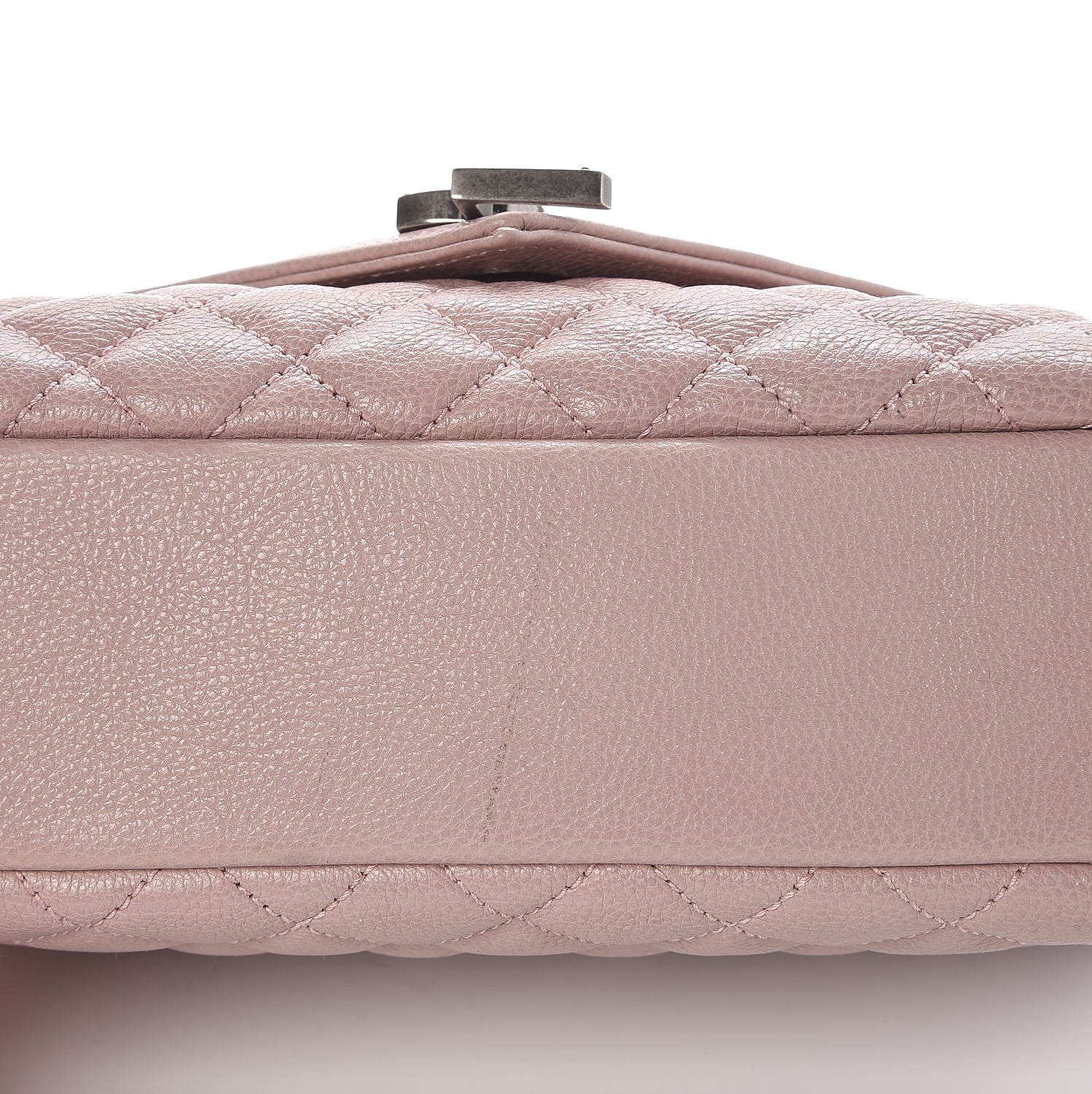 Saint Laurent Calfskin Tri-Quilt Monogram Medium College Bag Pink 9 of 9
