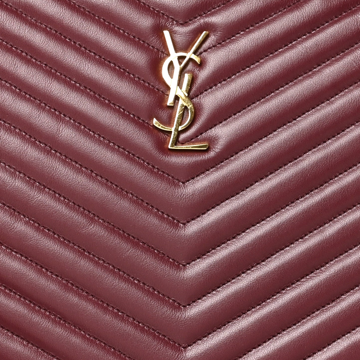 Calfskin Matelasse Monogram Cassandre Tablet Pouch Rouge Legion