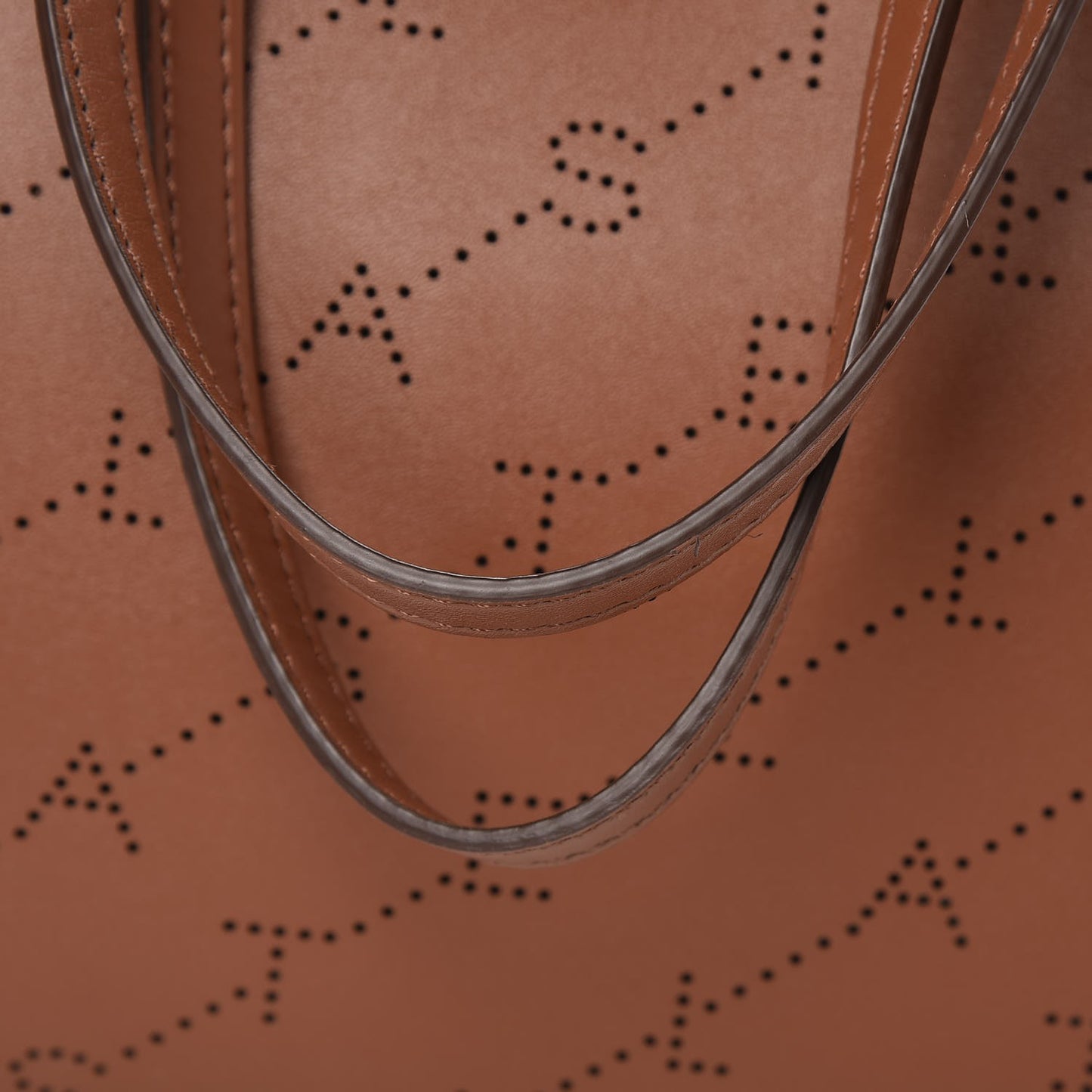 Eco Alter Nappa Perforated Logo Tote Brown