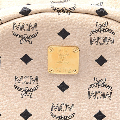 MCM Visetos Medium Side Studs Stark Backpack Beige 13 of 13