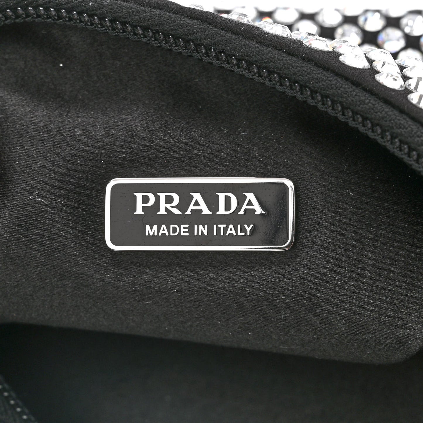 Satin Crystal Mini Re-Edition 2000 Bag Cristal