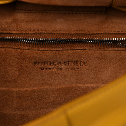 Bottega Veneta Grained Calfskin Maxi Intrecciato Arco 33 Yellow 6 of 10