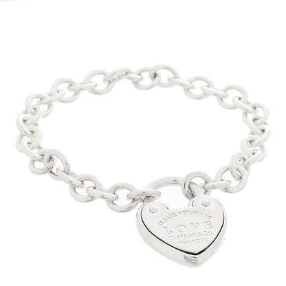 Tiffany Sterling Silver Return to Tiffany Love Lock Bracelet 1 of 3