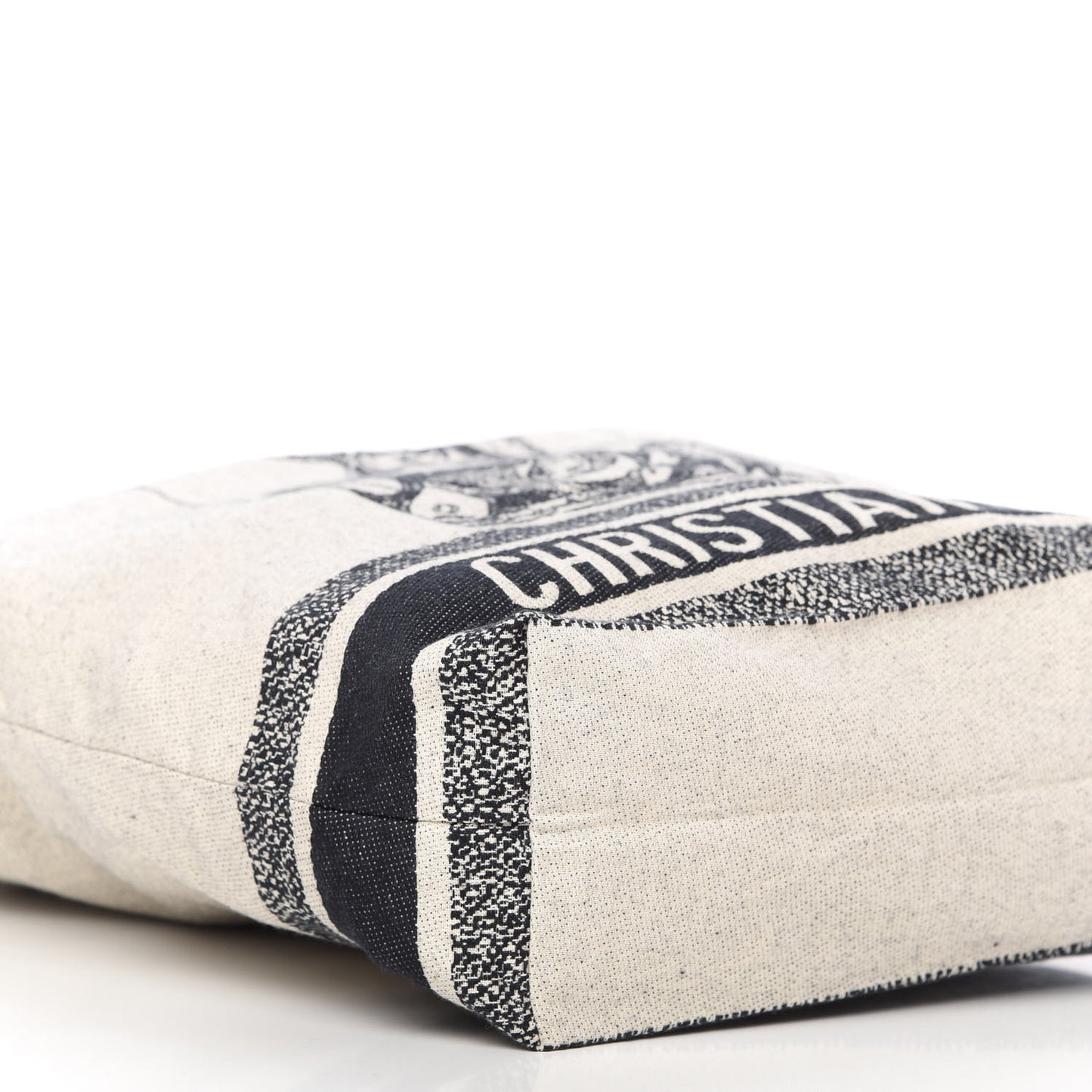 Canvas Print Cruise Tote Ivory Black