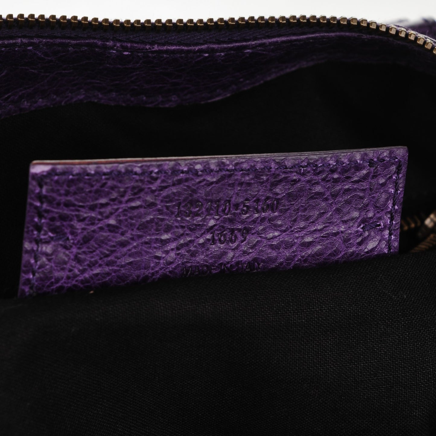 Agneau Classic Hardware Work Dark Violet