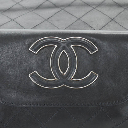 Chanel Leather Diamond Stitch Convertible Bag Black 7 of 13