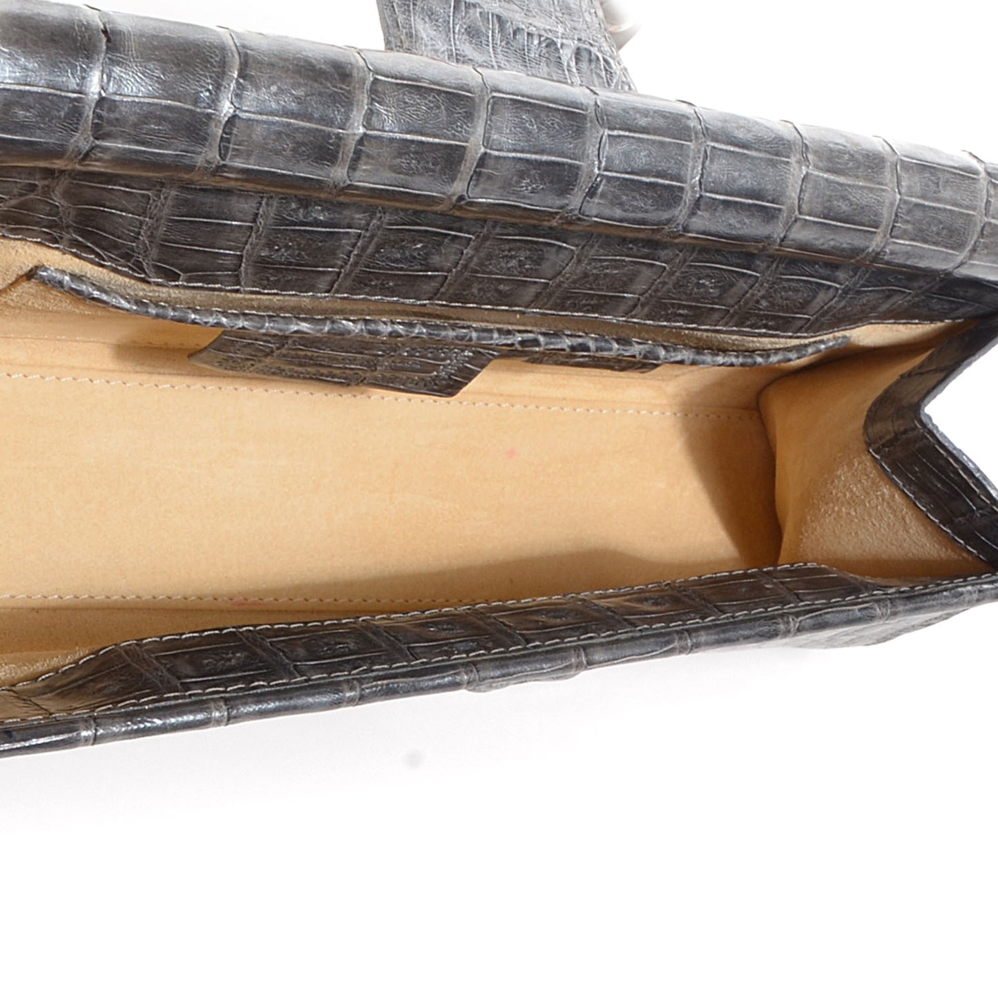 Crocodile Clutch Grey