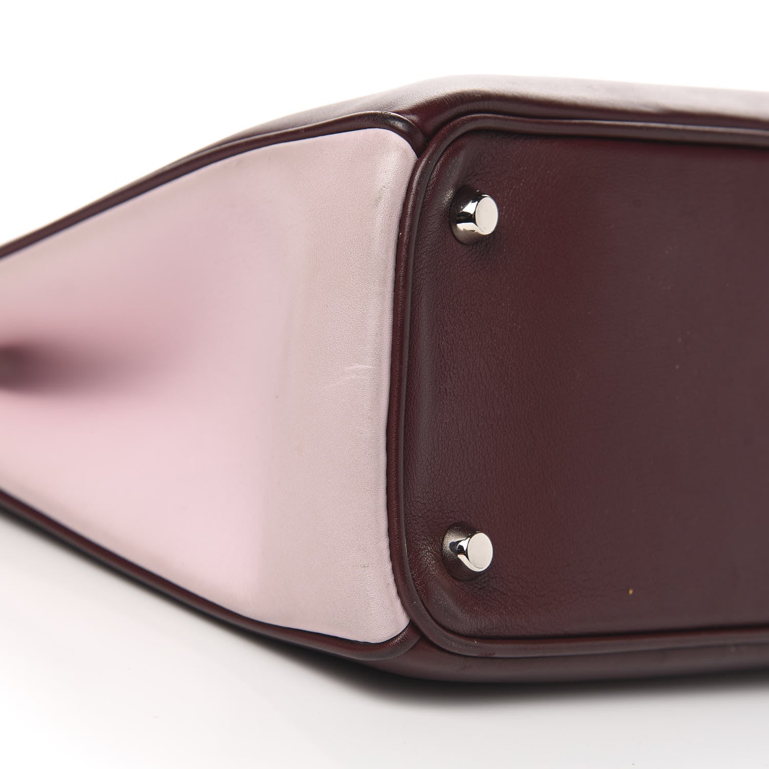 Christian Dior Smooth Calfskin Medium Diorissimo Burgundy Pink Black 10 of 13