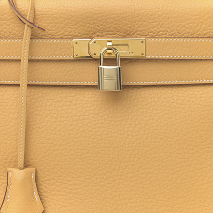 Hermes Taurillon Clemence Kelly Retourne 32 Sable 8 of 19