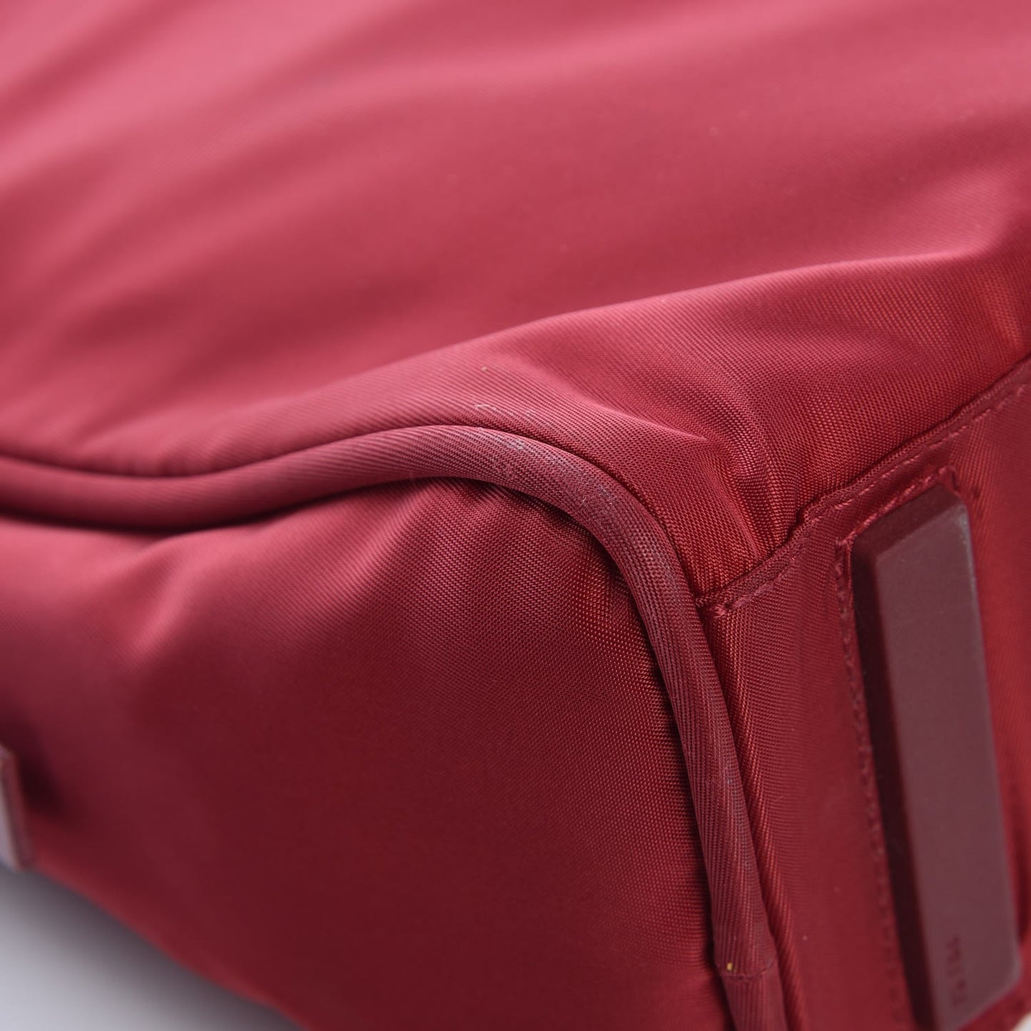Tessuto Nylon Dopp Cosmetic Bag Rosso