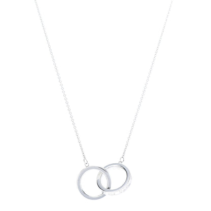 Tiffany Sterling Silver 1837 Interlocking Circles Pendant Necklace 1 of 7