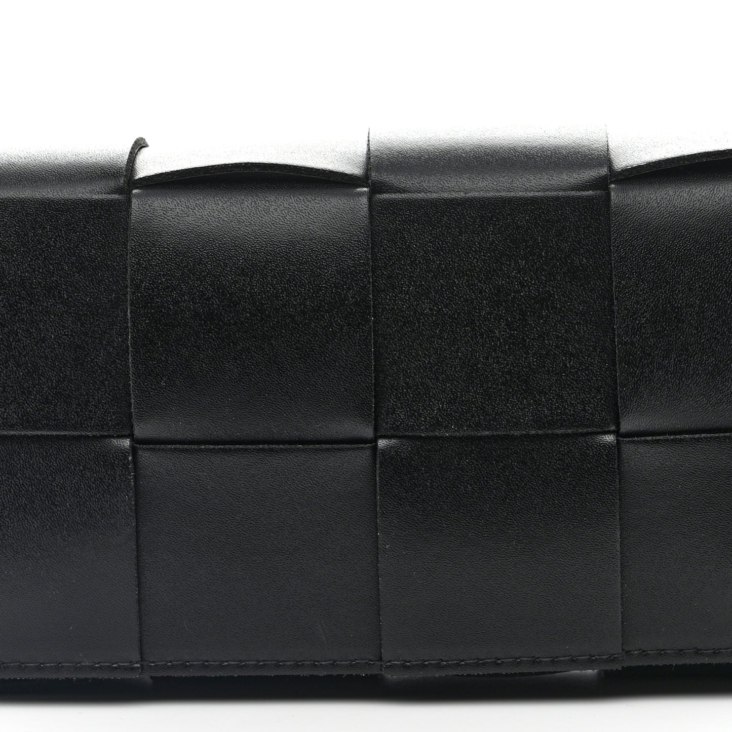 Nappa Maxi Intreccio The Belt Cassette Bag Black