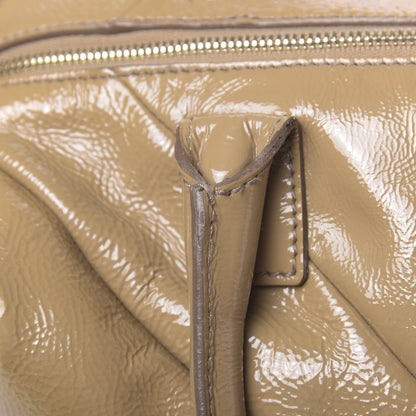 Saint Laurent Patent Small Easy Sac Camel 12 of 22