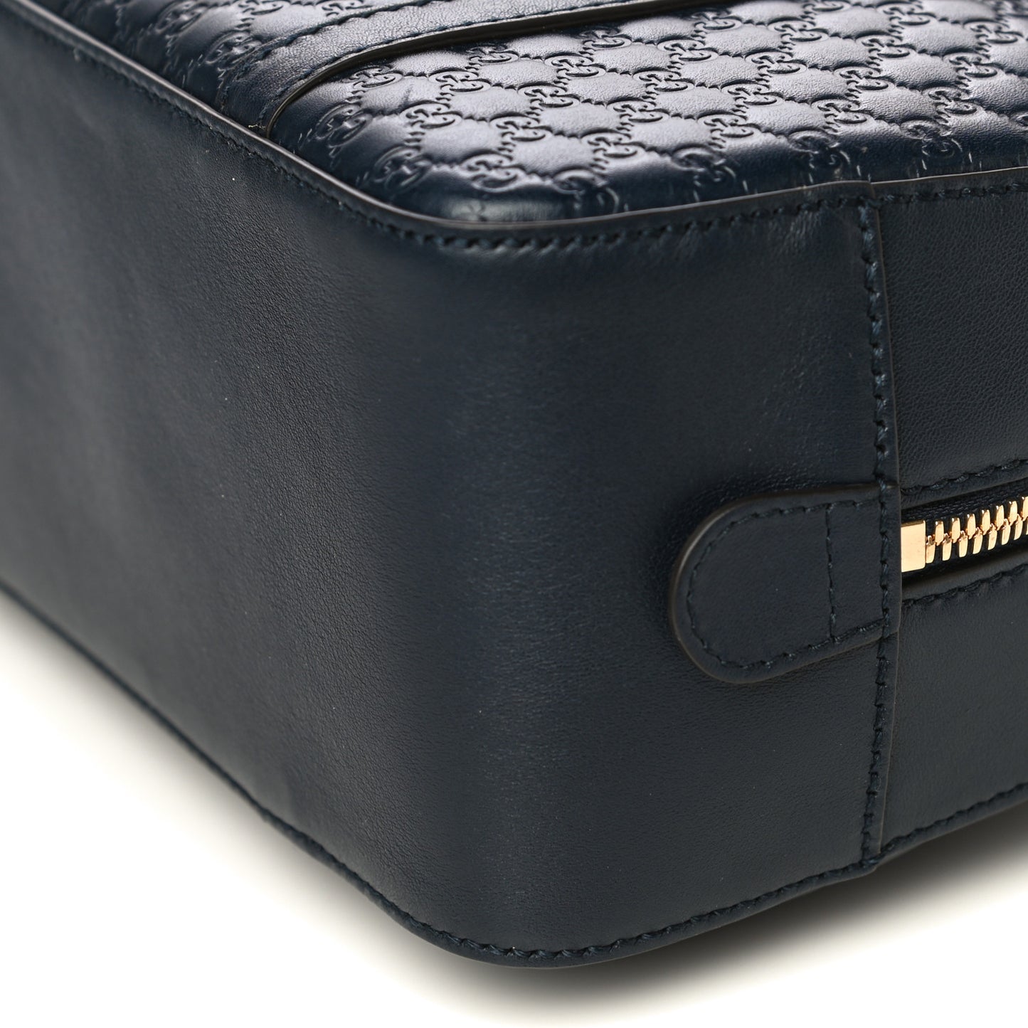 Soft Microguccissima Small Crossbody Bag Blue