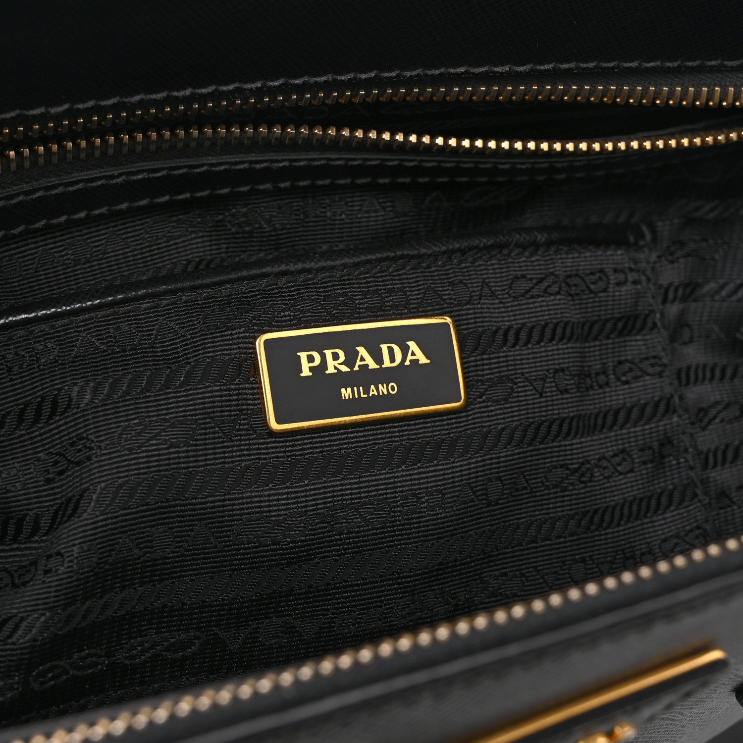 Prada Saffiano Lux Large Galleria Double Zip Tote Black 6 of 10
