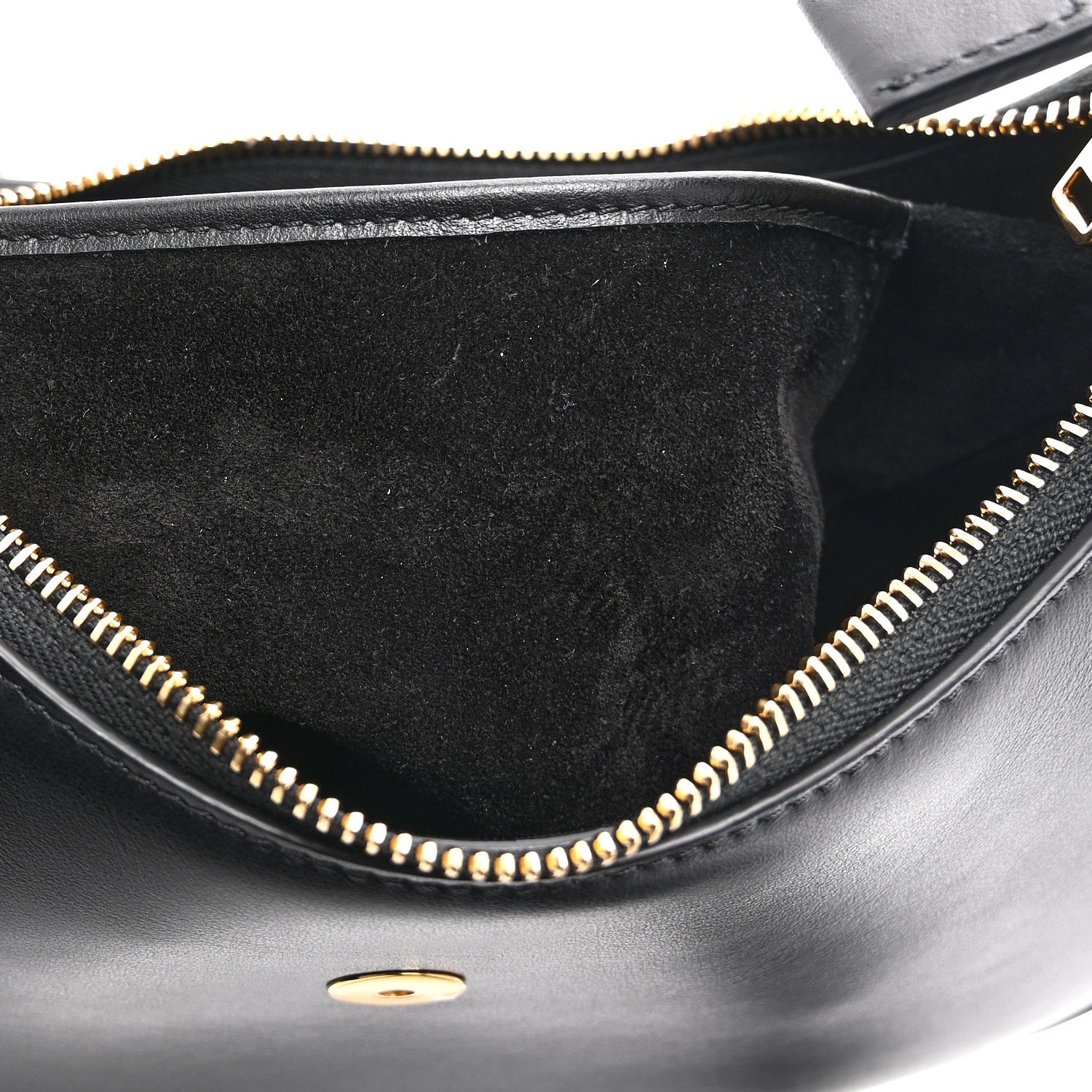 Celine Smooth Calfskin Medium Strap Ava Triomphe Shoulder Bag Black 10 of 10