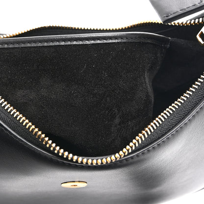 Celine Smooth Calfskin Medium Strap Ava Triomphe Shoulder Bag Black 10 of 10