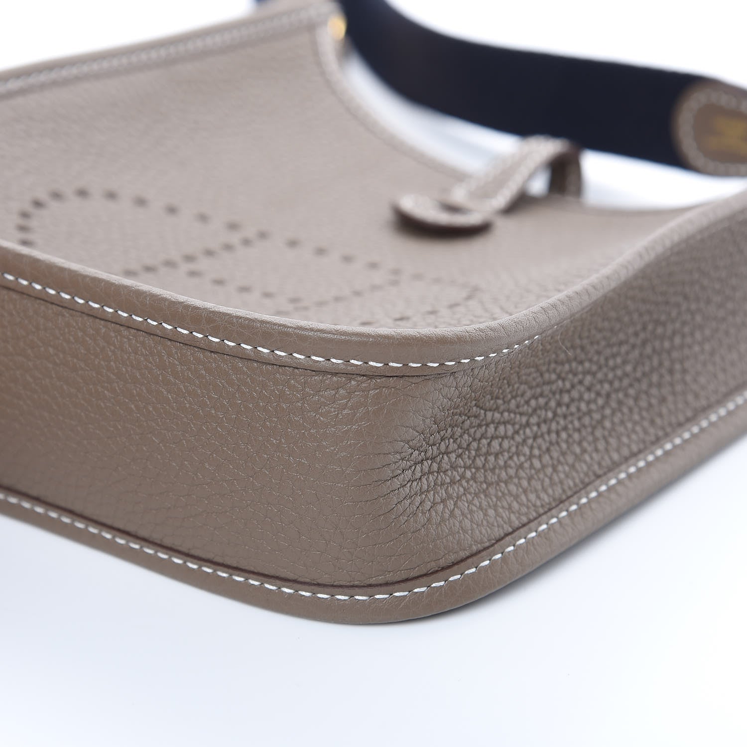 Hermes Taurillon Clemence Amazone Evelyne TPM Etoupe Bleu Indigo 9 of 10