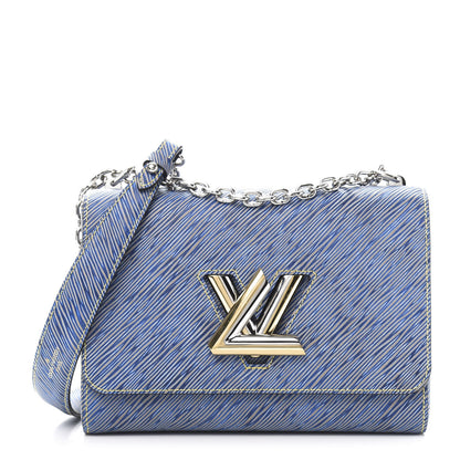 Louis Vuitton Epi Twist Shoulder Bag MM Denim Light 1 of 11