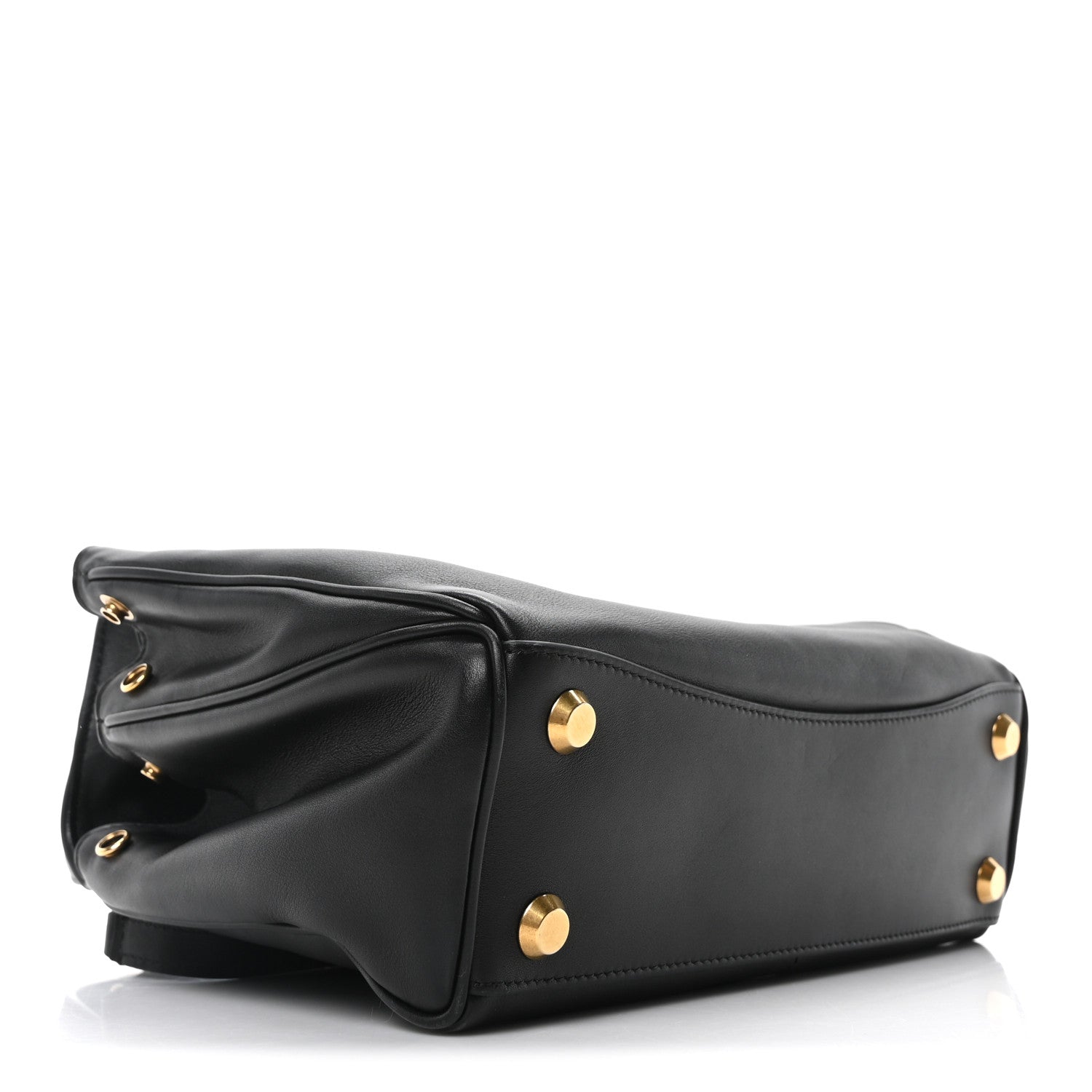 Balenciaga Natural Smooth Calfskin Small Rodeo Top Handle Handbag Black 4 of 9