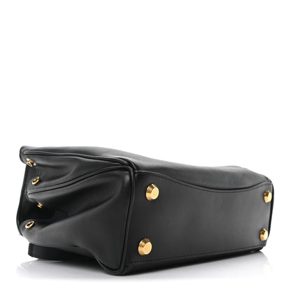 Balenciaga Natural Smooth Calfskin Small Rodeo Top Handle Handbag Black 4 of 9