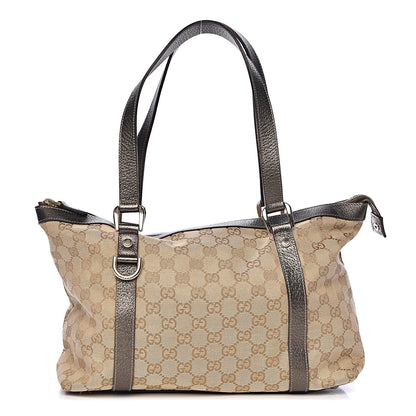 Gucci Monogram Medium Abbey Tote Brown 1 of 10