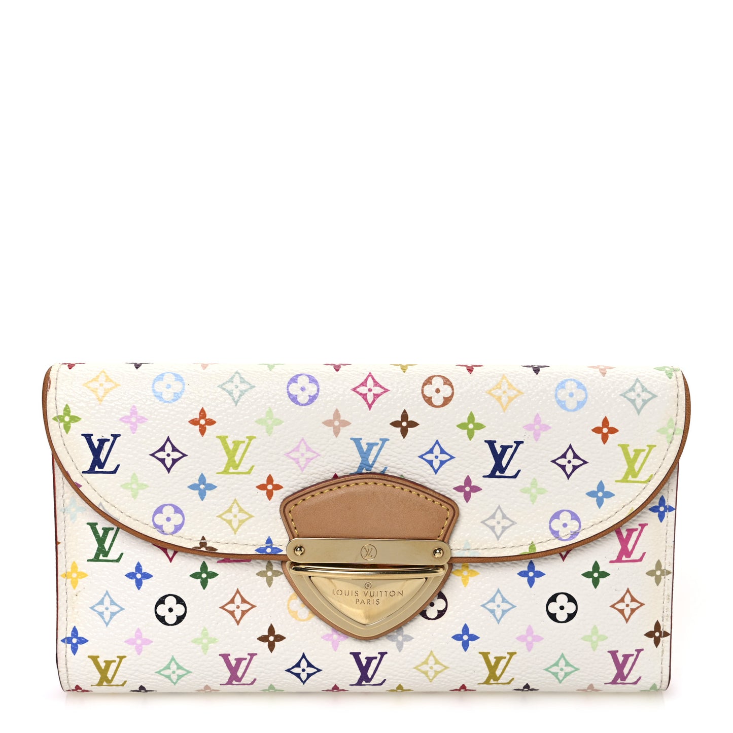 Monogram Multicolor Eugenie Wallet White Litchi