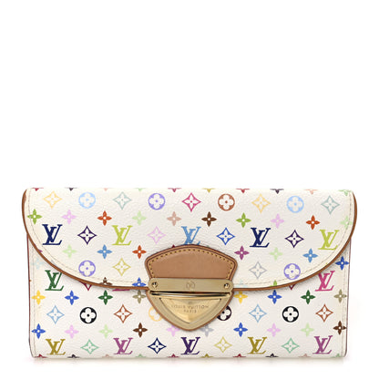 Louis Vuitton Monogram Multicolor Eugenie Wallet White Litchi 1 of 6