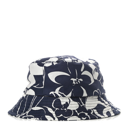 Chanel Cotton Canvas Bucket Hat M Navy Ivory 1 of 6