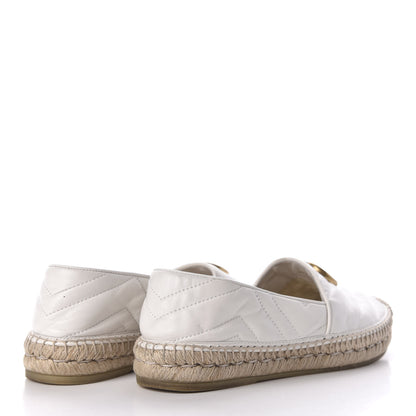 Gucci Nappa Matelasse GG Marmont Espadrilles 38 Great White 4 of 7