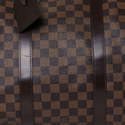Louis Vuitton Damier Ebene Keepall Bandouliere 55 8 of 18