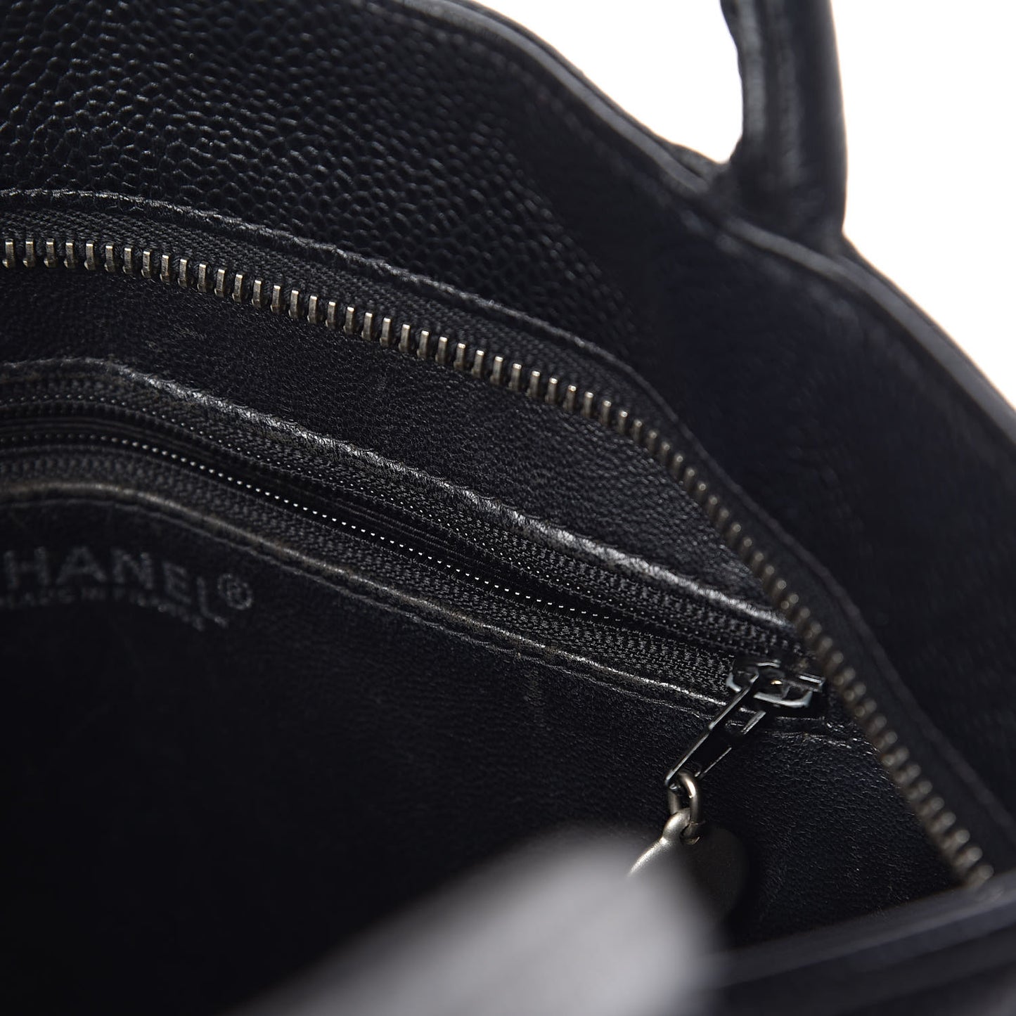 Caviar Quilted Medallion Tote Black