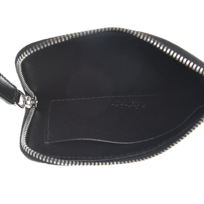 Prada Saffiano Metal Zip Card Holder Black 5 of 8