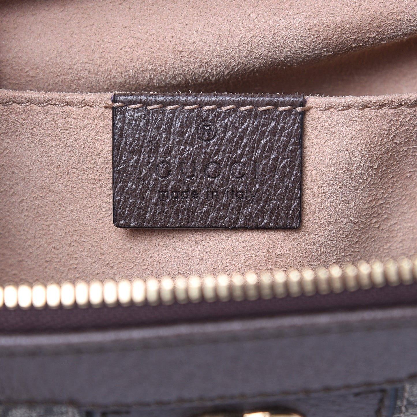 GG Supreme Monogram Small Ophidia Tote Bag Brown