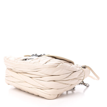 Miu Miu Nappa Matelasse Shoulder Bag Bianco 11 of 14