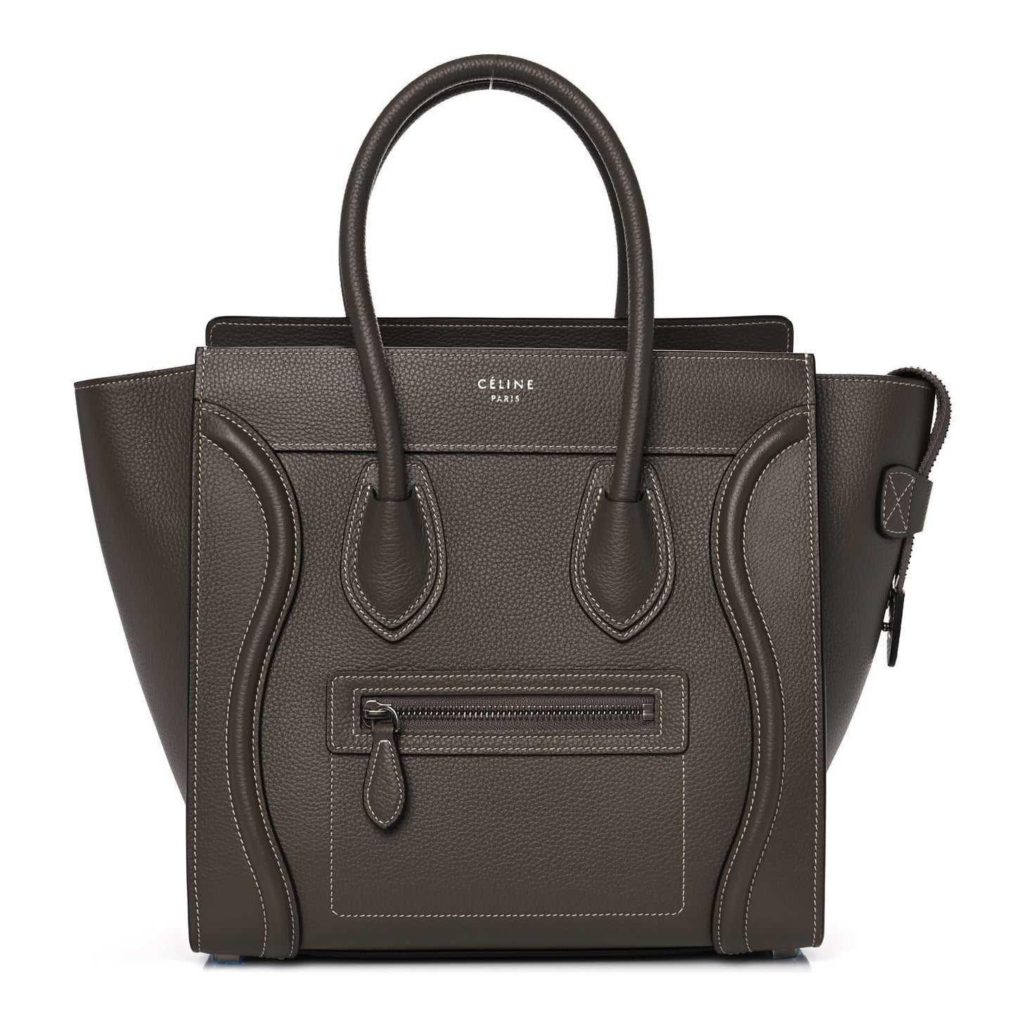 Drummed Calfskin Micro Luggage Souris