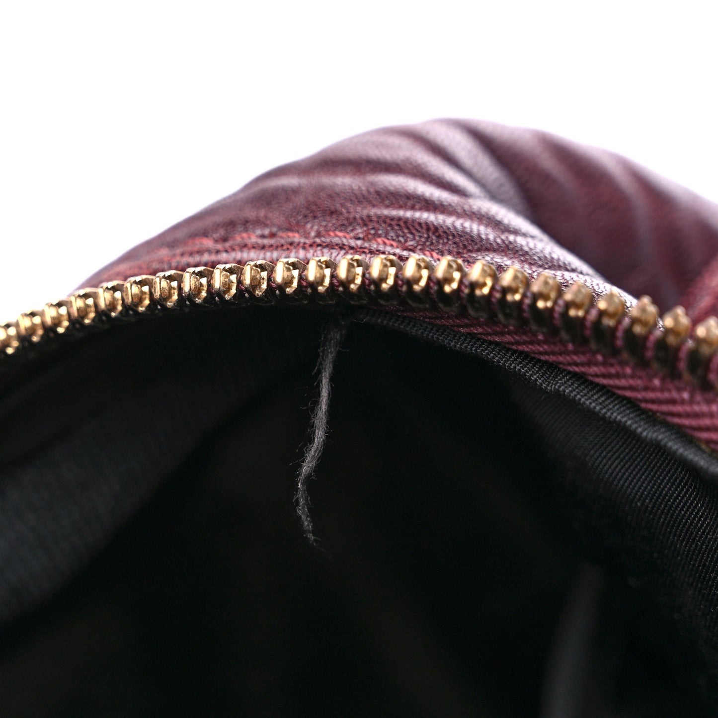 Pebbled Lambskin Mini Rockie Matte Oxblood