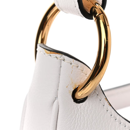 Versace Calfskin La Medusa Small Hobo Crossbody Optical White 10 of 10