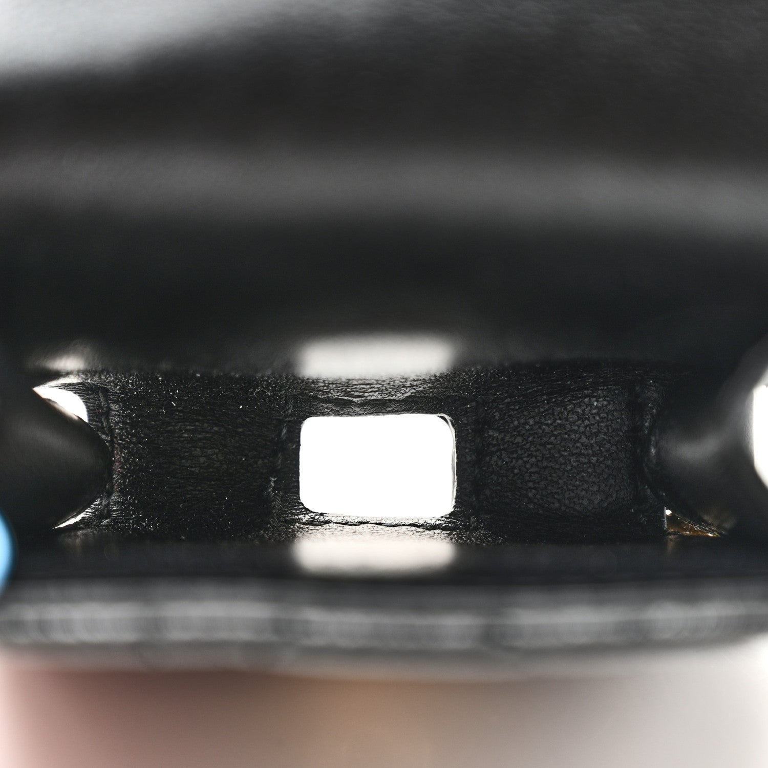 Christian Dior Supple Calfskin Cannage Caro Airpod Pro Case Belt 70 Black 5 of 13