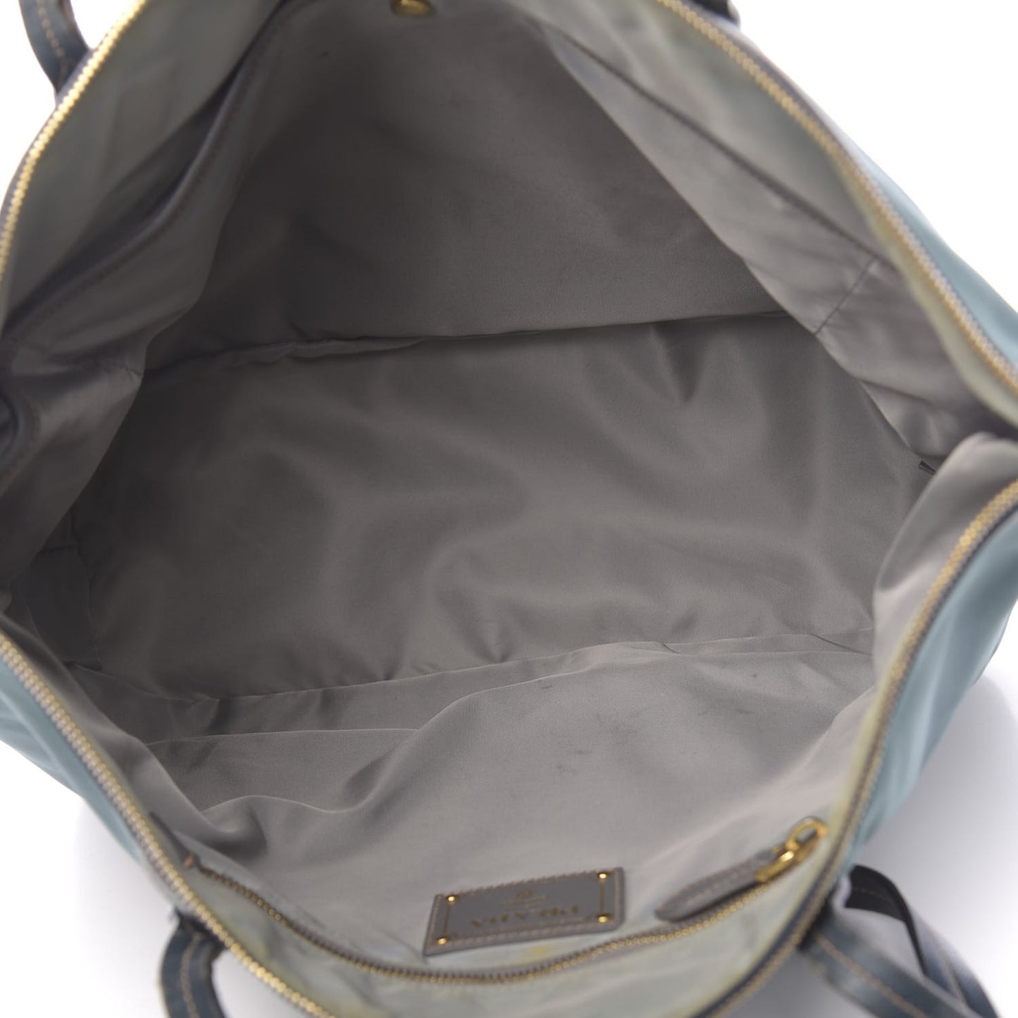 Saffiano Tessuto Nylon Tote Petrolio