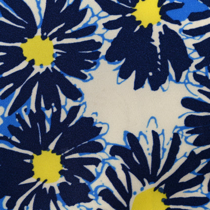 Prada Tessuto Nylon Saffiano Floral Print Tote Bluette Dis Primule 10 of 12