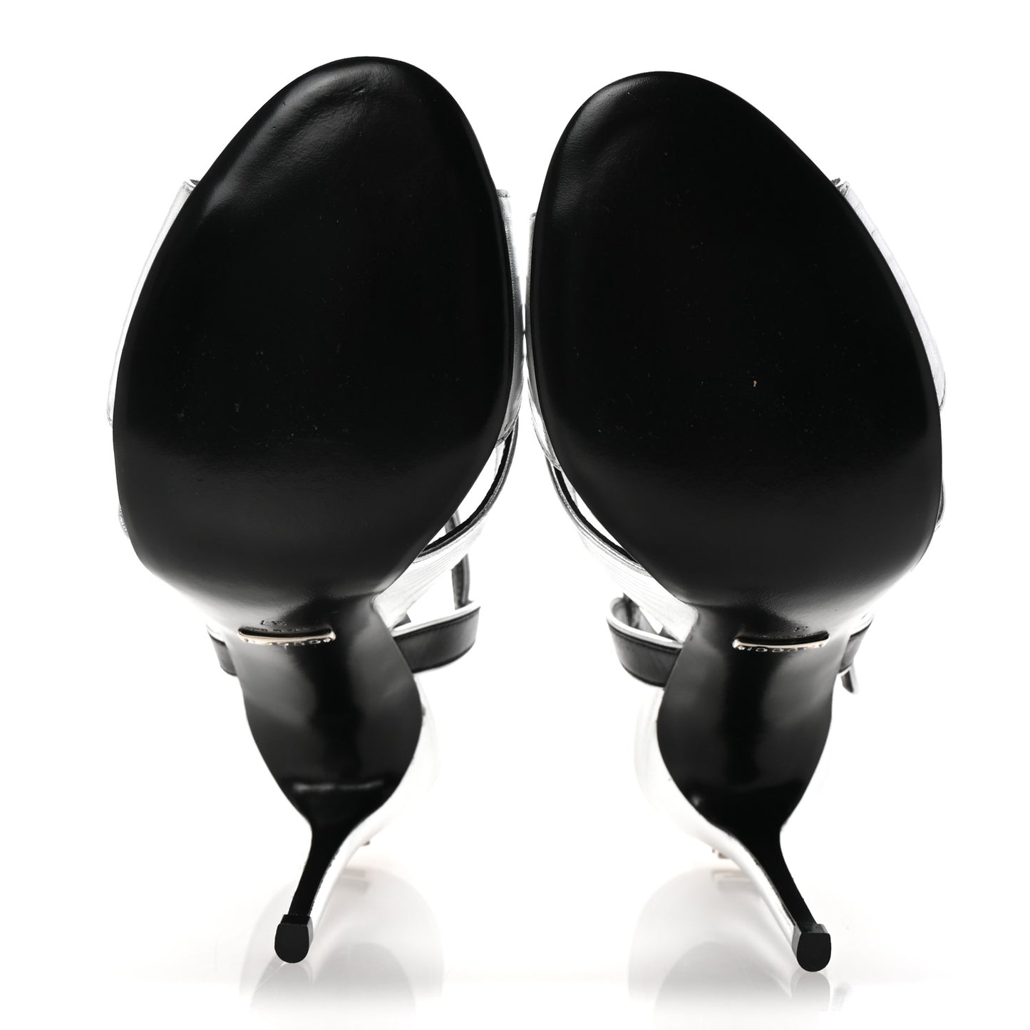 Malaga Kid Webby Crossover High Heel Sandals 37 Silver