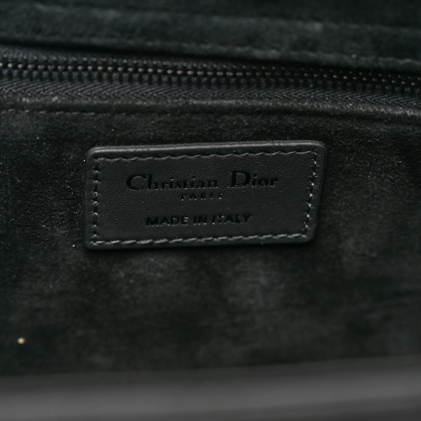 Ultra Matte Calfskin Cannage Large Lady Dior Black