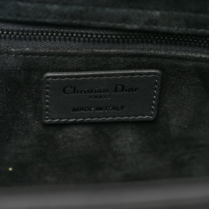 Christian Dior Ultra Matte Calfskin Cannage Large Lady Dior Black 6 of 10