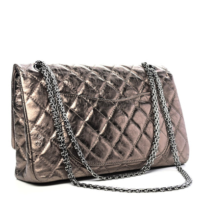 Chanel Metallic Aged Calfskin Quilted 2.55 Reissue 227 Flap Pewter 2 of 4