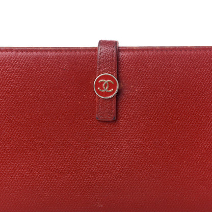 Chanel Grained Calfskin CC Long Wallet Red 13 of 15