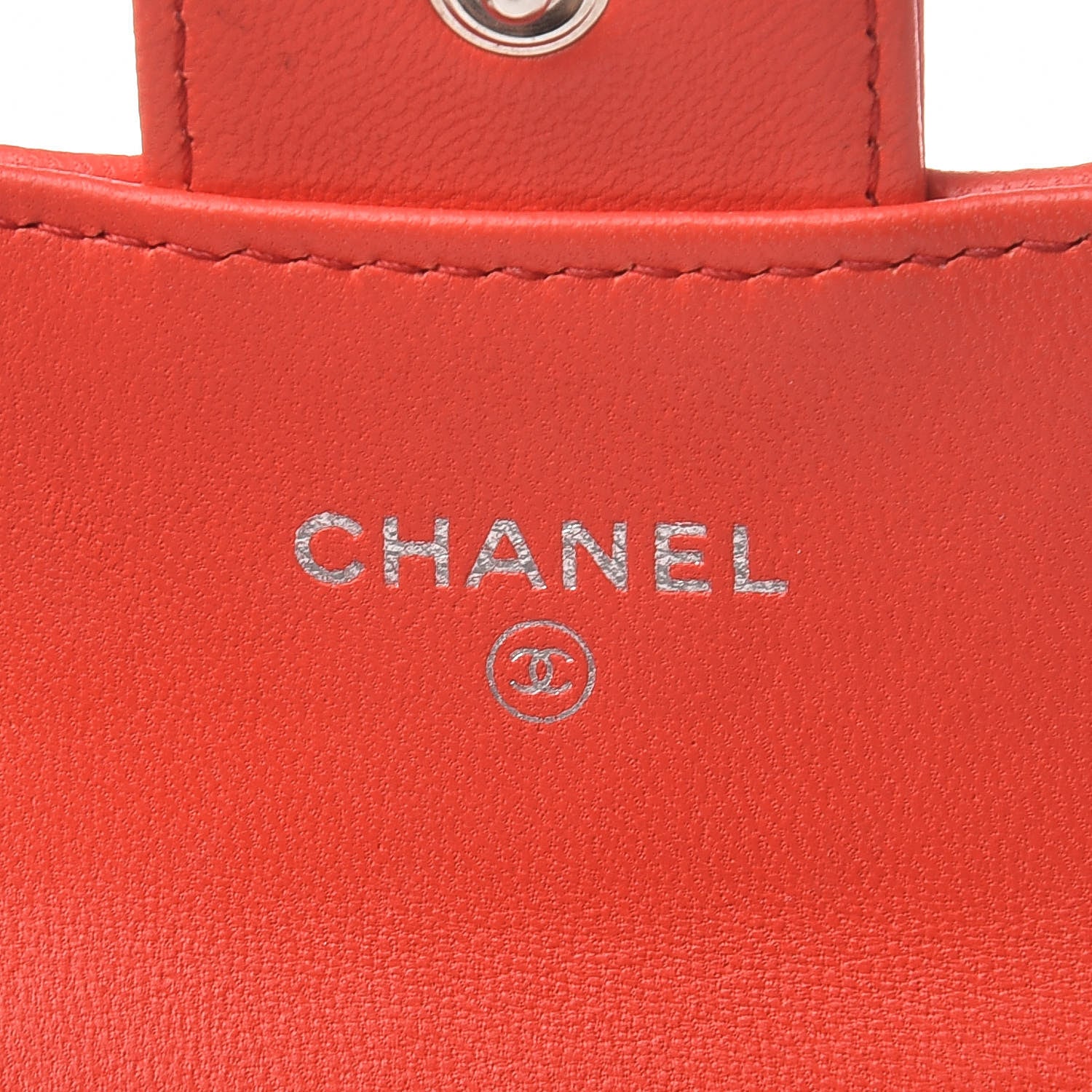 Chanel Lambskin Quilted Card Holder Red 6 of 17